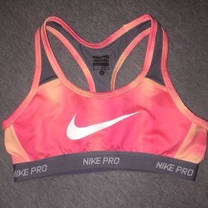 Nike pro sports bra.